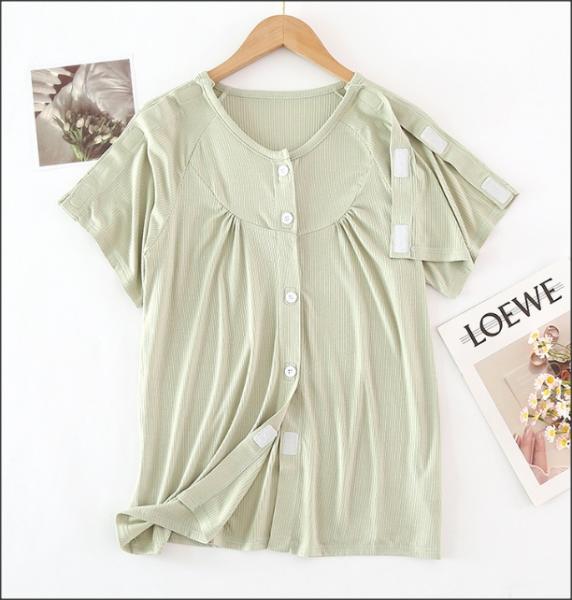 Baumwoll Hemd mit Klettverschluss